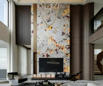 Modern A Living Room-ID:652460108