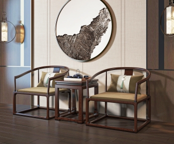New Chinese Style Lounge Chair-ID:771058089