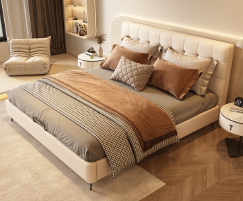 Modern Double Bed-ID:260705957