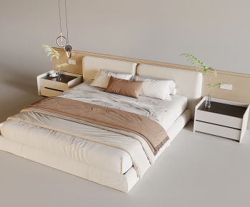 Modern Double Bed-ID:893737087