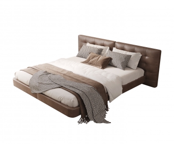 Modern Double Bed-ID:595929655
