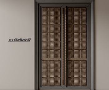 New Chinese Style Double Door-ID:156513934