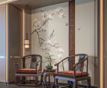 Chinese Style Lounge Chair-ID:391311885