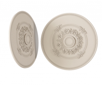 French Style Plaster Carved Top Plate-ID:918924097