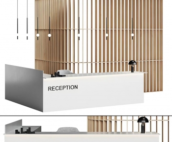 Modern Reception Desk-ID:682225941