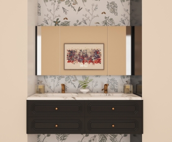 French Style Bathroom Cabinet-ID:457073939