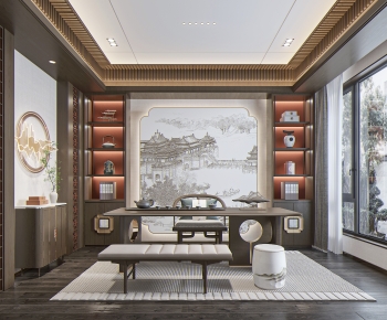 New Chinese Style Tea House-ID:263103017