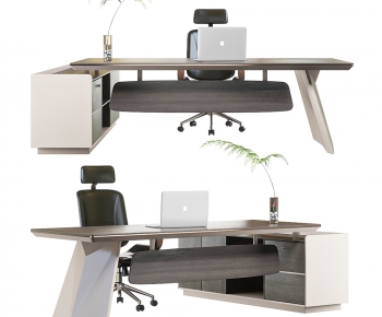 Modern Office Desk And Chair-ID:320699287