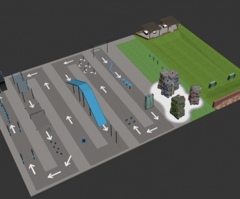 Modern Park Landscape-ID:207087044