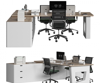 Modern Office Desk And Chair-ID:675741918