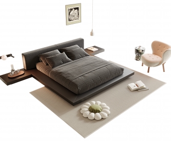 Modern Double Bed-ID:199769971