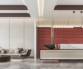 Modern Office Reception Desk-ID:457449918