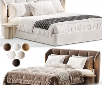 Modern Double Bed-ID:906462911
