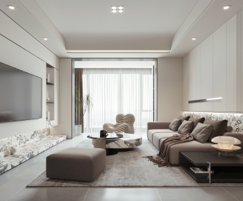 Modern A Living Room-ID:599356896