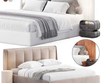 Modern Double Bed-ID:104850052