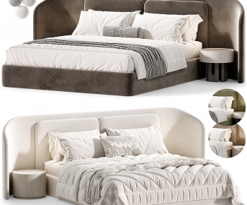 Modern Double Bed-ID:869119889