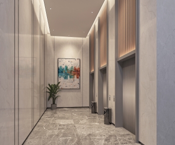 Modern Office Elevator Hall-ID:299429956