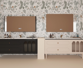 French Style Bathroom Cabinet-ID:895066982