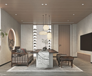 New Chinese Style Tea House-ID:645529994