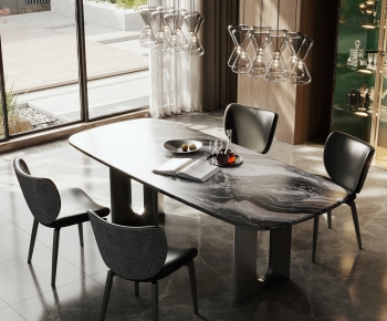 Modern Dining Table And Chairs-ID:871572976