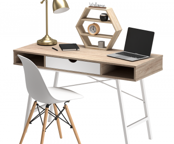 Modern Computer Desk And Chair-ID:861785898