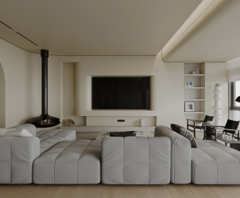 Modern A Living Room-ID:672346124