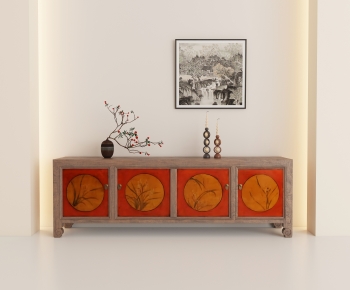New Chinese Style Entrance Cabinet-ID:930941105