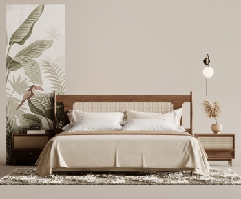 Modern Double Bed-ID:869664917