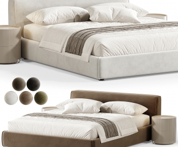 Modern Double Bed-ID:960815919