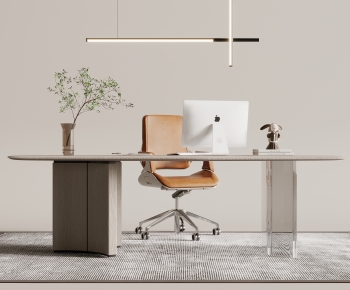 Modern Computer Desk And Chair-ID:736505034