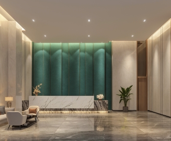 Modern Office Reception Desk-ID:450381994
