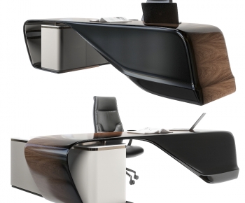 Modern Office Desk And Chair-ID:452385903
