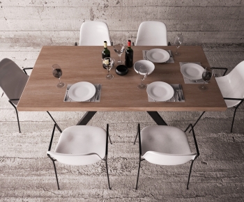 Modern Dining Table And Chairs-ID:299467091