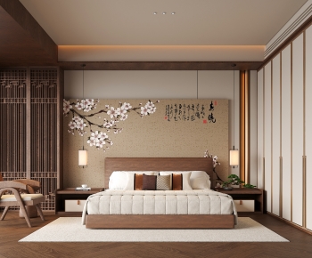 New Chinese Style Bedroom-ID:889929061