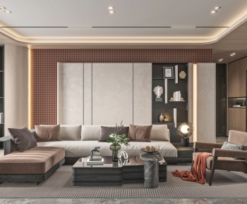 Modern A Living Room-ID:856627942