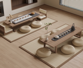 Japanese Style Tea Tables And Chairs-ID:288762097