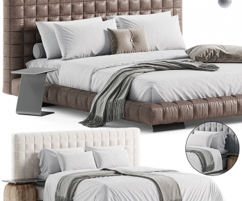 Modern Double Bed-ID:331815966