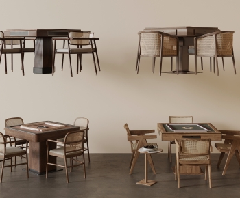Modern Mahjong Tables And Chairs-ID:466851001