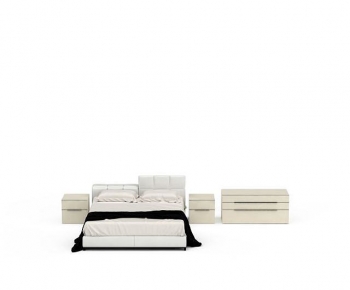 Modern Double Bed-ID:649144897