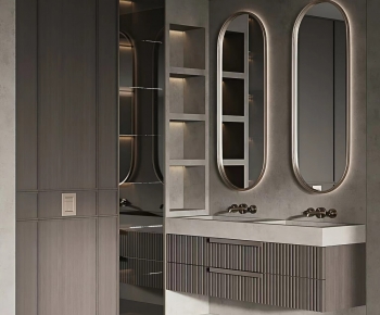 Modern Bathroom Cabinet-ID:974993948