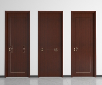 New Chinese Style Single Door-ID:923341044