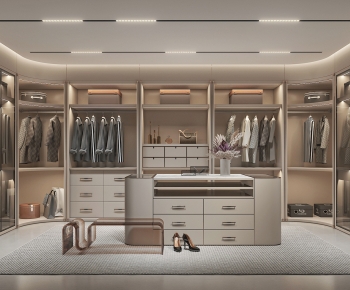 Modern Clothes Storage Area-ID:150384904