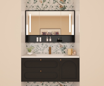 French Style Bathroom Cabinet-ID:518304117