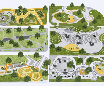 Modern Park Landscape-ID:154750336