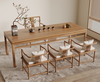 New Chinese Style Tea Tables And Chairs-ID:548472886
