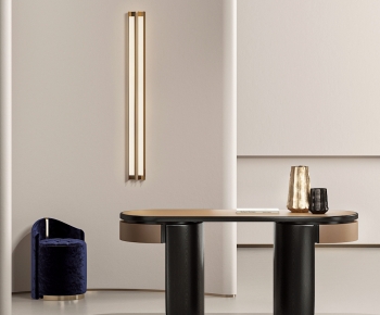 Modern Computer Desk And Chair-ID:457456116