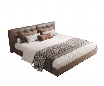 Modern Double Bed-ID:908948906