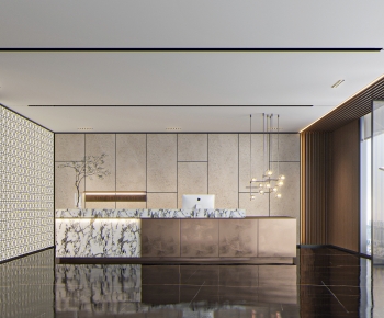 Modern Office Reception Desk-ID:574309119