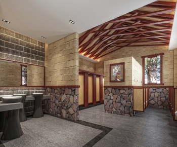 Modern Public Toilet-ID:827370885