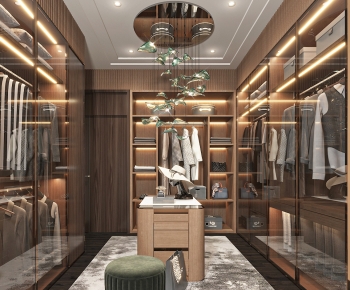 Modern Clothes Storage Area-ID:466216091